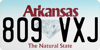 AR license plate 809VXJ