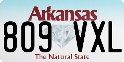 AR license plate 809VXL