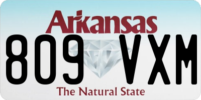 AR license plate 809VXM