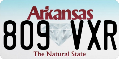 AR license plate 809VXR