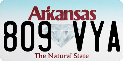 AR license plate 809VYA