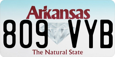 AR license plate 809VYB