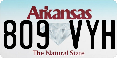 AR license plate 809VYH