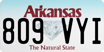 AR license plate 809VYI
