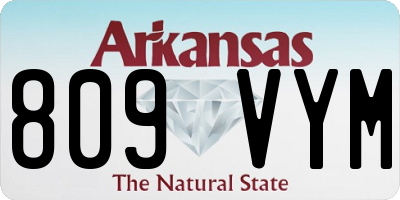 AR license plate 809VYM
