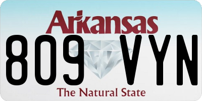 AR license plate 809VYN