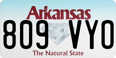 AR license plate 809VYO