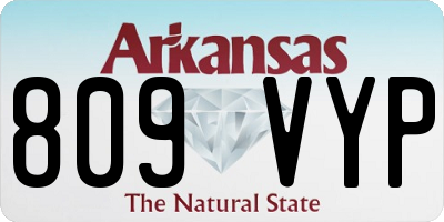 AR license plate 809VYP