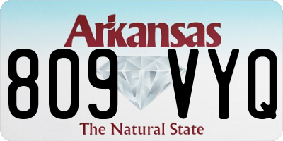 AR license plate 809VYQ