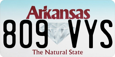 AR license plate 809VYS