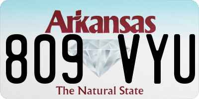 AR license plate 809VYU