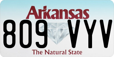 AR license plate 809VYV