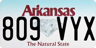 AR license plate 809VYX