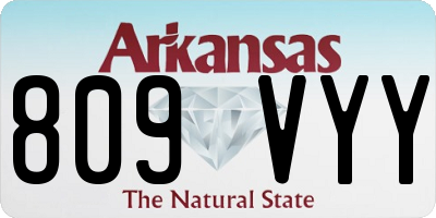 AR license plate 809VYY