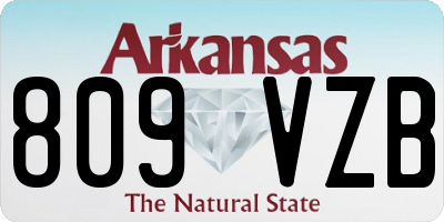 AR license plate 809VZB