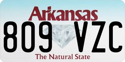 AR license plate 809VZC