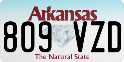 AR license plate 809VZD