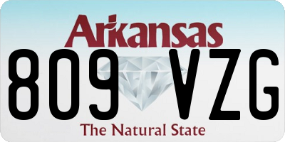 AR license plate 809VZG