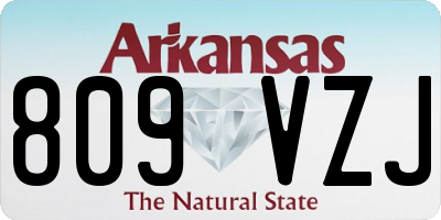 AR license plate 809VZJ