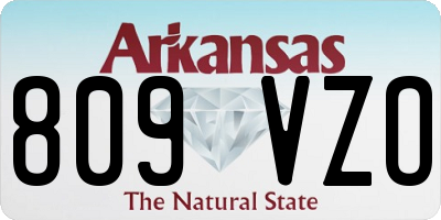 AR license plate 809VZO