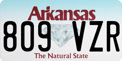 AR license plate 809VZR