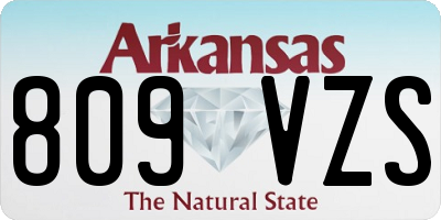AR license plate 809VZS