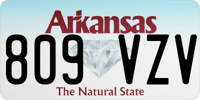 AR license plate 809VZV