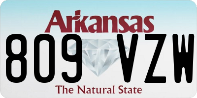 AR license plate 809VZW