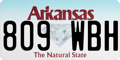 AR license plate 809WBH