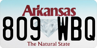 AR license plate 809WBQ