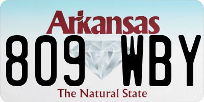 AR license plate 809WBY