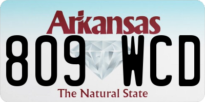 AR license plate 809WCD