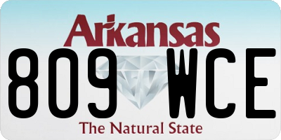 AR license plate 809WCE