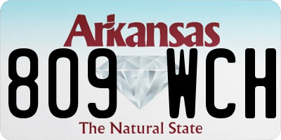 AR license plate 809WCH