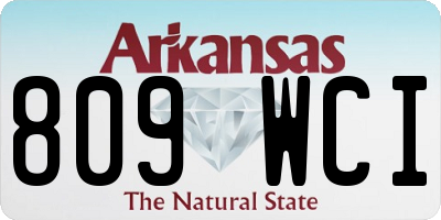 AR license plate 809WCI