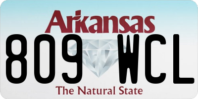 AR license plate 809WCL