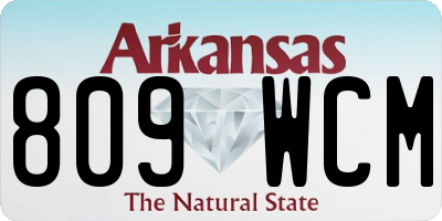 AR license plate 809WCM