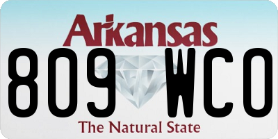 AR license plate 809WCO