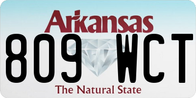 AR license plate 809WCT