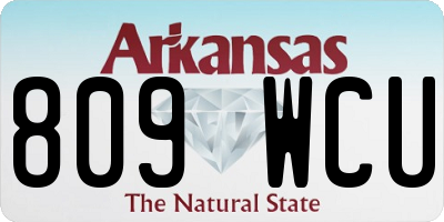 AR license plate 809WCU