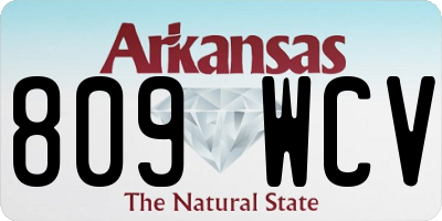 AR license plate 809WCV