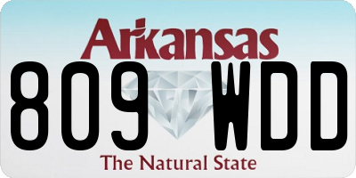AR license plate 809WDD