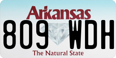 AR license plate 809WDH