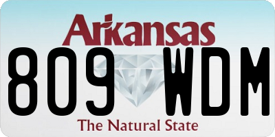 AR license plate 809WDM