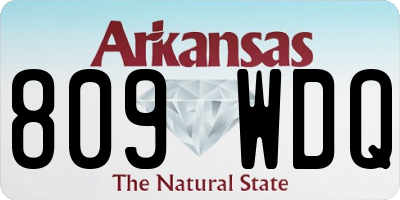 AR license plate 809WDQ