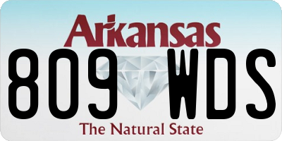 AR license plate 809WDS