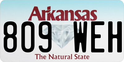 AR license plate 809WEH