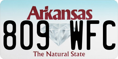 AR license plate 809WFC