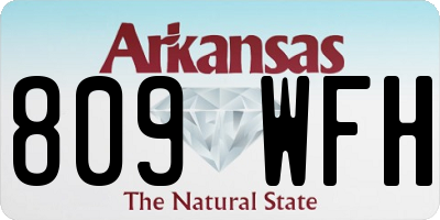 AR license plate 809WFH