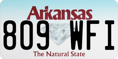 AR license plate 809WFI